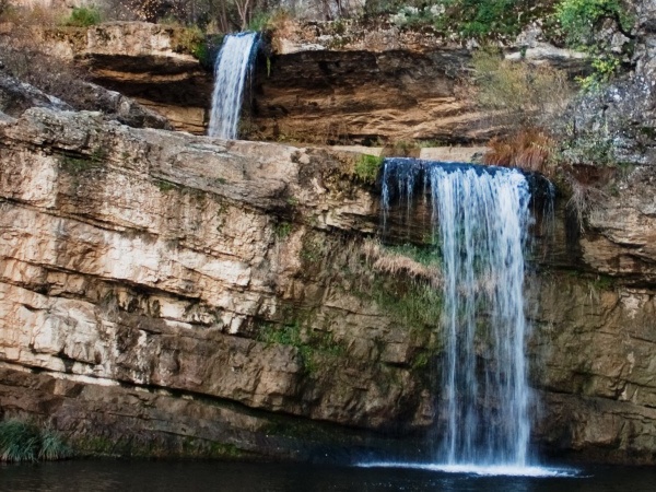 close picture of the mirusha waterfalls in kosovo