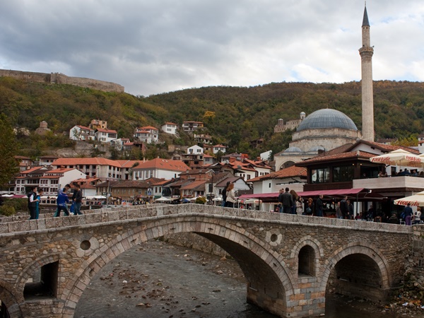 bridge and mosque in Prizren