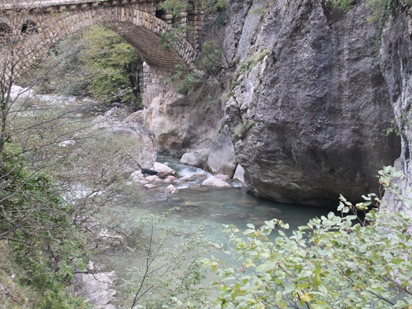 water under bridge in rugova valley of kosovo